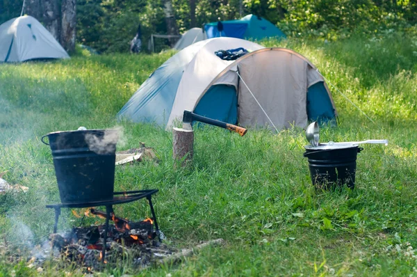Campingplatz — Stockfoto