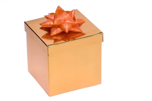 Gyllene presentförpackning — Stockfoto