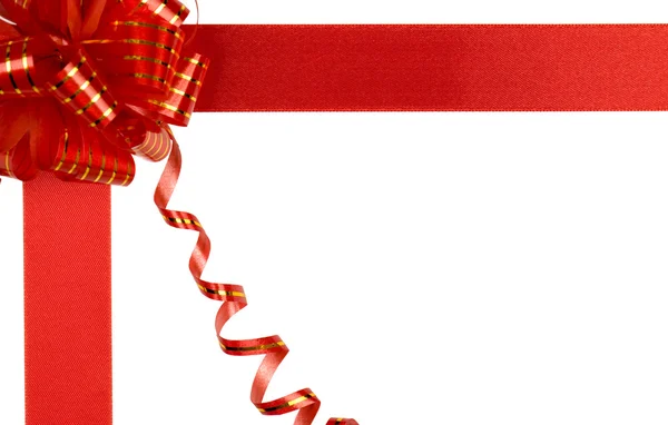 Red-golden ribbon — Stock Photo, Image