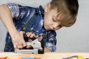 Boy with tools