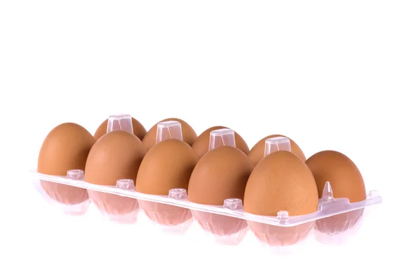 Ägg i låda — Stockfoto
