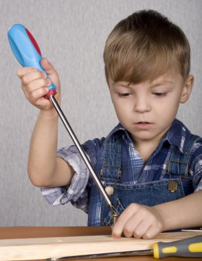 Boy with tools