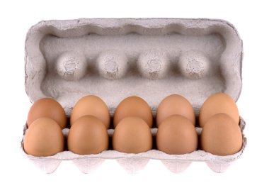 Eggs in box clipart