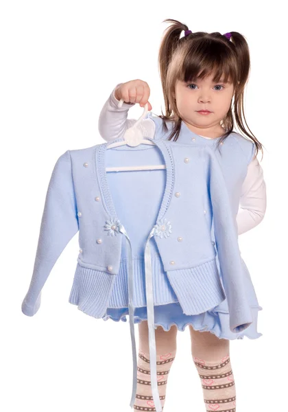 Μικρό κορίτσι ψώνια — Φωτογραφία Αρχείου
