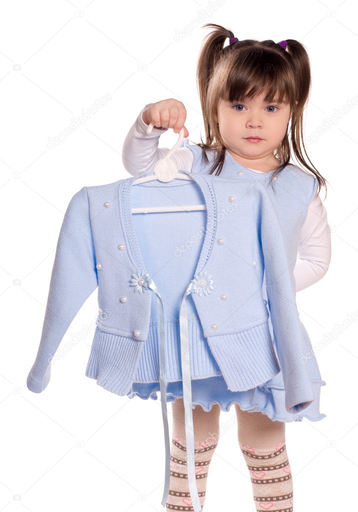 Little girl shopping