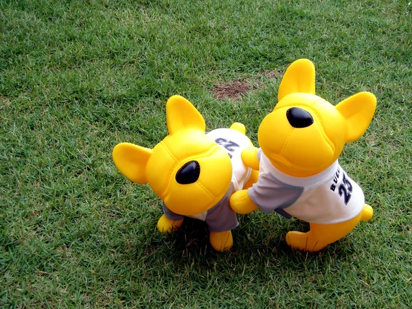 stock image Yellow Rubber Toy Dog