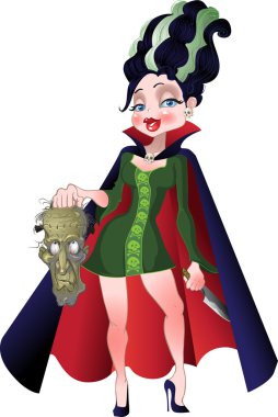 Pretty severe madam Frankenstein clipart