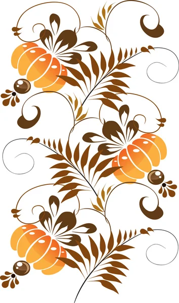 Orange ornament — Stock Vector