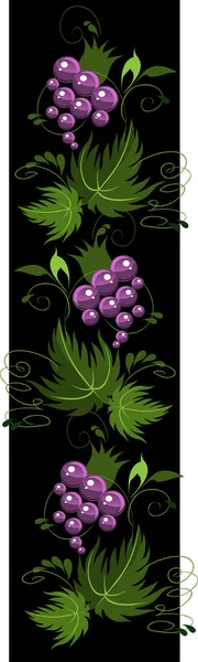 Ornament from grapes — Stock Vector