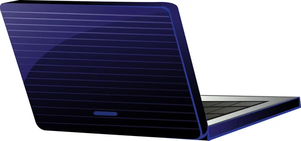 蓝色便携式计算机 — 图库矢量图片