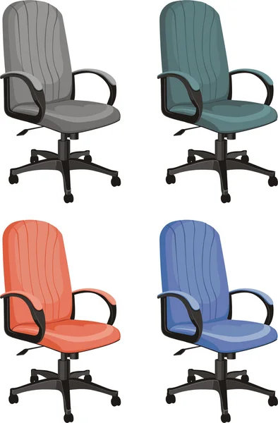 Cadeiras de escritório — Vetor de Stock