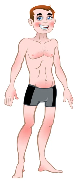裸体矢量男性 — 图库矢量图片