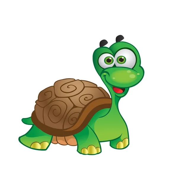 Vector cartoon tortoise — Stock Vector