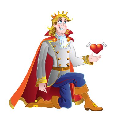 Prince ask princess hand in marriage clipart