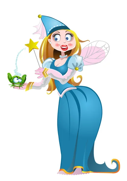 Vector magic fairy and fairy — Stock Vector
