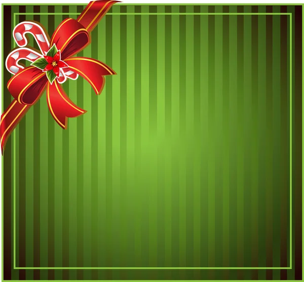 Green Christmas background — Stock Vector