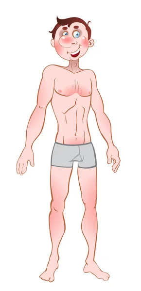 Vektor gambar laki-laki telanjang - Stok Vektor