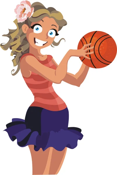 Giocatore di basket — Vettoriale Stock