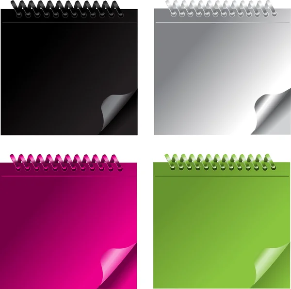 Küçük renkli notebook — Stok Vektör