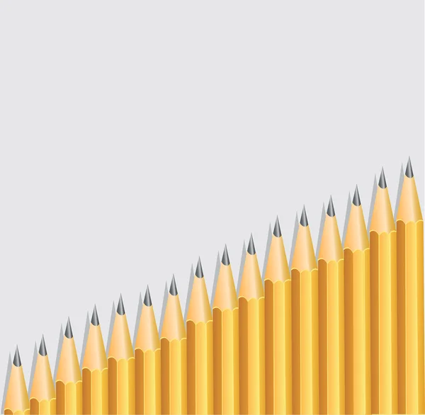 Háttér ceruza elhelyezett diagonall — Stock Vector