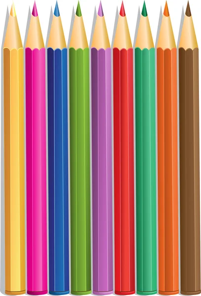 Lápis de cor — Vetor de Stock