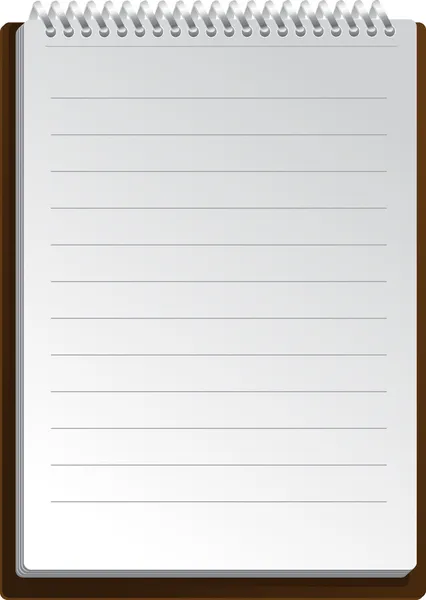 Notebook fond dans les lignes — Image vectorielle
