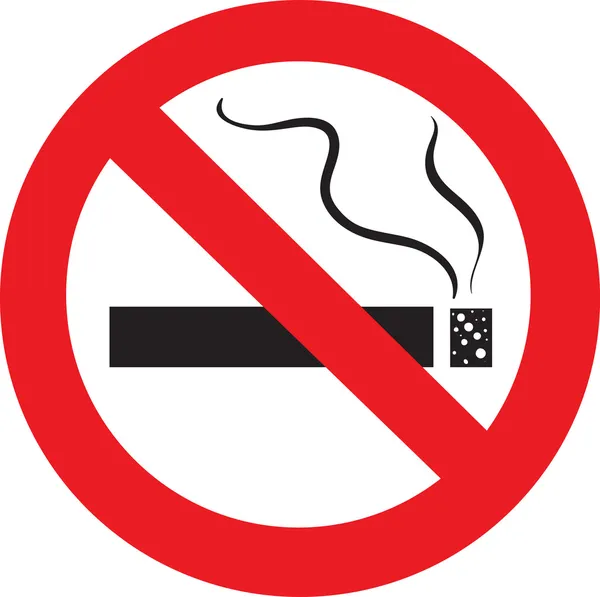 Sigara içilmez. — Stok Vektör