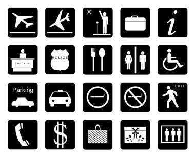 AIRPORT SIGNAGES clipart