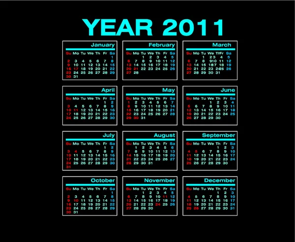 Calendario Año 2010 — Foto de Stock