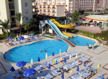 Waterpool in Turkey hotel clipart