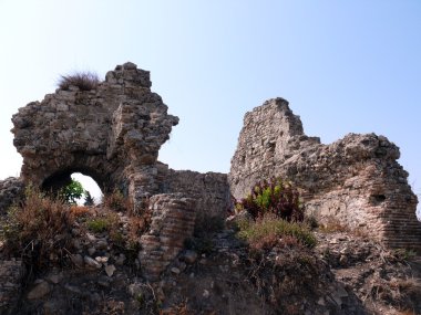 Ruins of the ancient church Side clipart