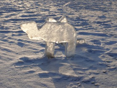 Ice symbol of Chelyabinsk area clipart