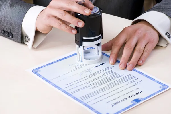 Notary Seal — Stock Photo, Image