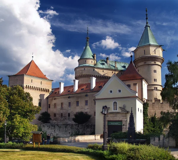 Castillo de Bojnice - Entrada Imágenes de stock libres de derechos