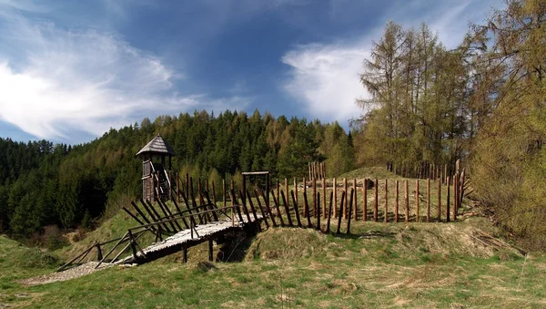 Antigua fortaleza de madera — Foto de Stock