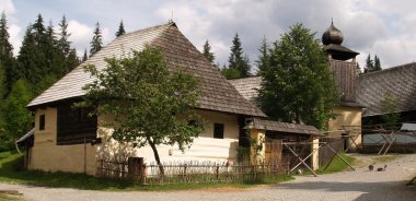 Old wooden architecture clipart