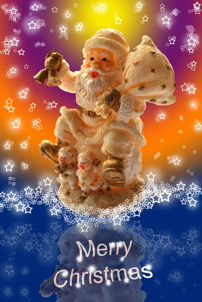 Cartão de Natal brilhante — Fotografia de Stock
