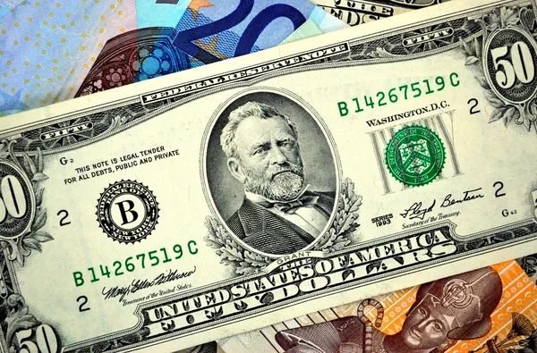 Fünfzig amerikanische Dollar — Stockfoto