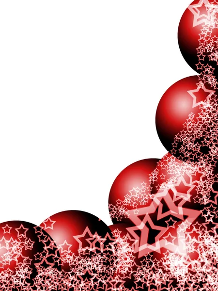 Eleganter weihnachtlicher Eckrahmen — Stockfoto