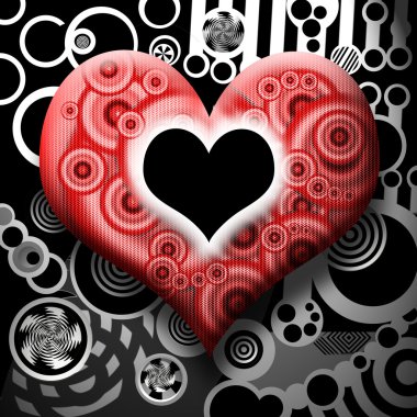 Black Hole Heart clipart