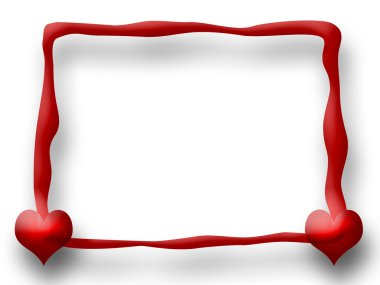 Red Love Frame clipart