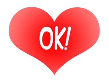 Heart Says OK clipart