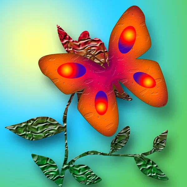 Mariposa decorativa — Foto de Stock