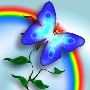 Blue Butterfly clipart