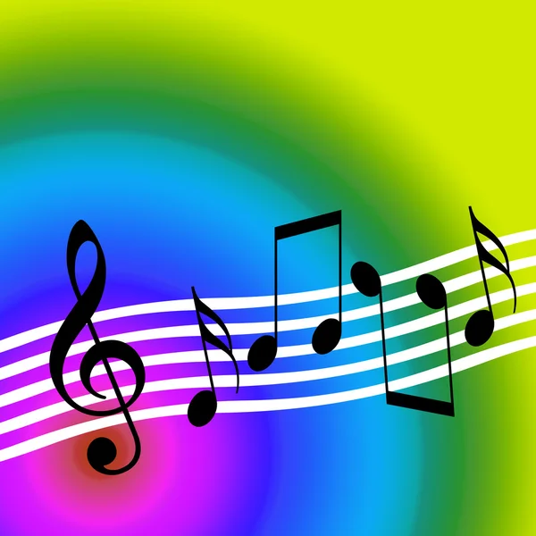 Música colorida — Fotografia de Stock