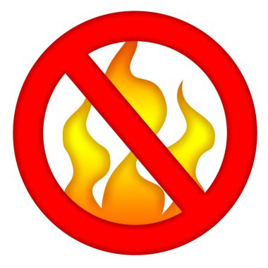 No Fire clipart