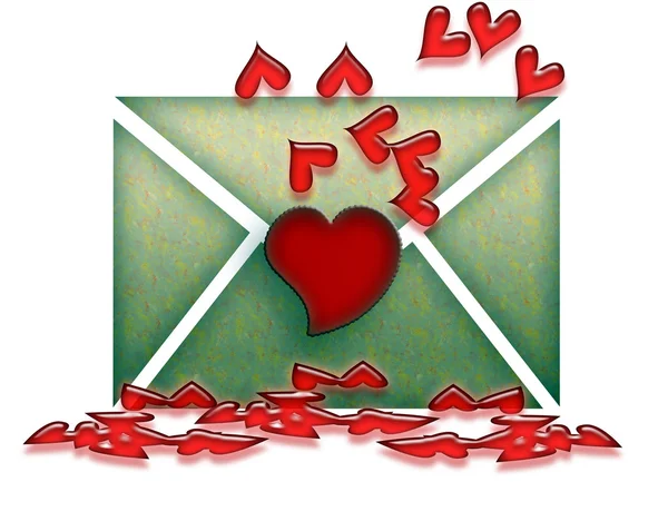Aşk mektubu — Stok fotoğraf