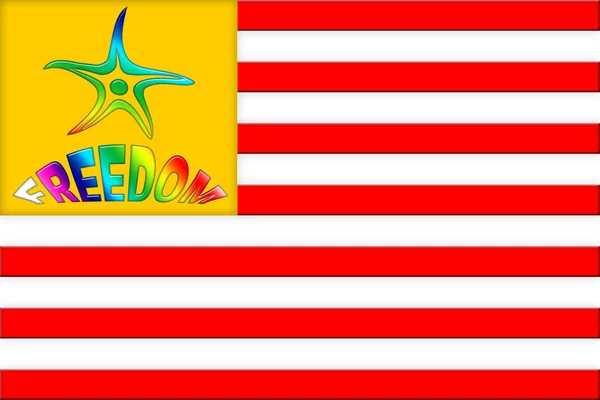 Vlajka svobody — Stock fotografie