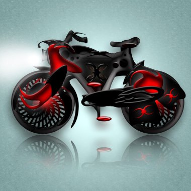 Black Knight Bicycle clipart