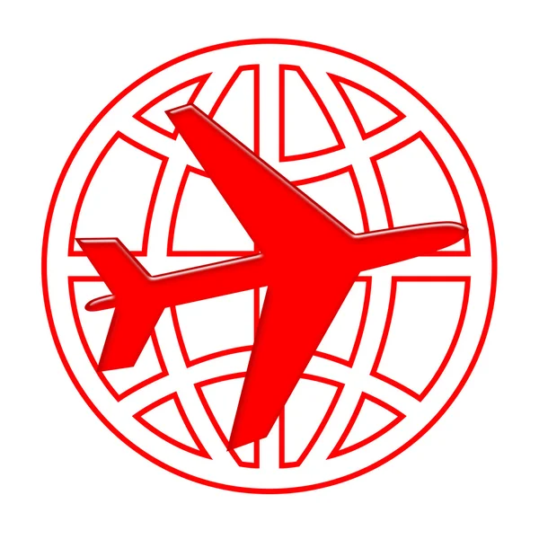 Global vliegtuigen — Stockfoto